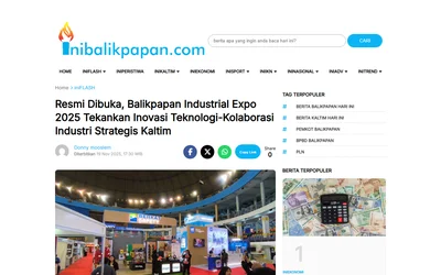 Resmi Dibuka, Balikpapan Industrial Expo 2025 Tekankan Inovasi Teknologi-Kolaborasi Industri Strategis Kaltim - IniBalikpapan.Com