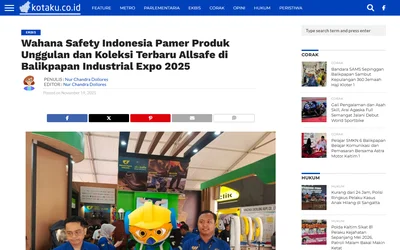 Wahana Safety Indonesia Pamer Produk Unggulan dan Koleksi Terbaru Allsafe di Balikpapan Industrial Expo 2025